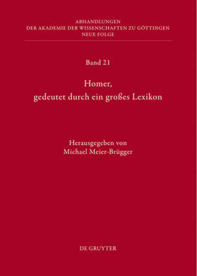 Meier-Brügger |  Homer, gedeutet durch ein großes Lexikon | eBook | Sack Fachmedien
