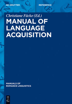 Fäcke |  Manual of Language Acquisition | Buch |  Sack Fachmedien