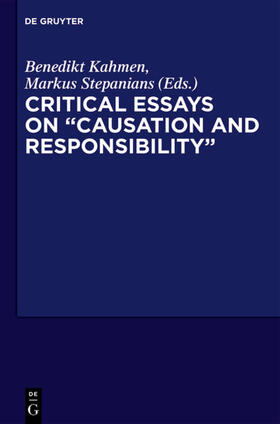 Kahmen / Stepanians |  Critical Essays on "Causation and Responsibility" | eBook | Sack Fachmedien