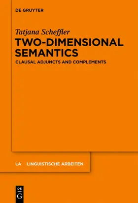 Scheffler |  Two-dimensional Semantics | eBook | Sack Fachmedien