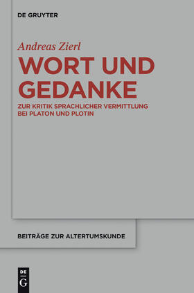 Zierl |  Wort und Gedanke | Buch |  Sack Fachmedien