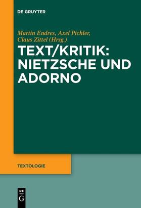 Endres / Zittel / Pichler |  Text/Kritik: Nietzsche und Adorno | Buch |  Sack Fachmedien