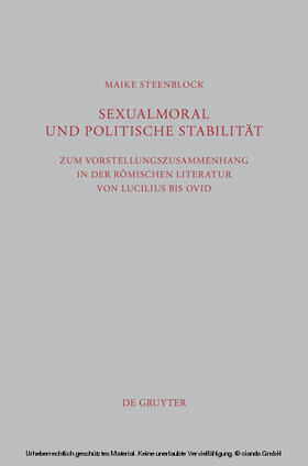 Steenblock |  Sexualmoral und politische Stabilität | eBook | Sack Fachmedien