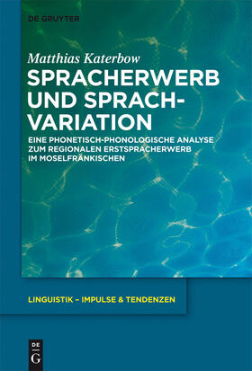 Katerbow |  Spracherwerb und Sprachvariation | Buch |  Sack Fachmedien