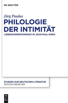 Paulus |  Philologie der Intimität | eBook | Sack Fachmedien