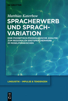 Katerbow |  Spracherwerb und Sprachvariation | eBook | Sack Fachmedien