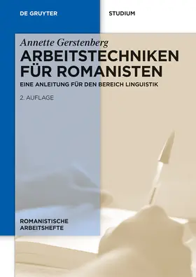 Gerstenberg |  Arbeitstechniken für Romanisten | Buch |  Sack Fachmedien