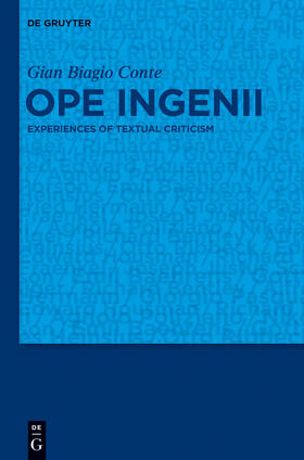 Conte |  Ope ingenii | Buch |  Sack Fachmedien