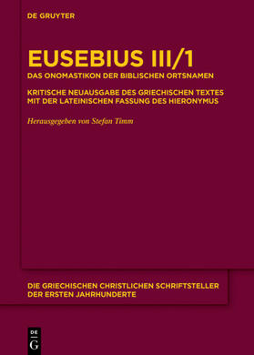 Eusebius / Timm |  Das Onomastikon der biblischen Ortsnamen | eBook | Sack Fachmedien