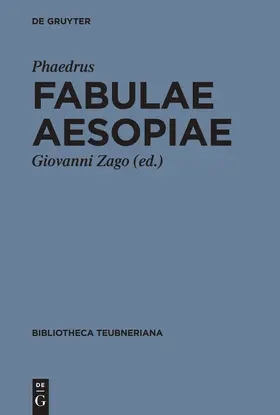 Zago |  Fabulae Aesopiae | Buch |  Sack Fachmedien