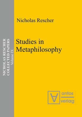 Rescher |  Studies in Metaphilosophy | eBook | Sack Fachmedien