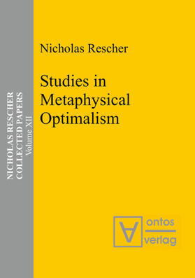 Rescher |  Studies in Metaphysical Optimalism | eBook | Sack Fachmedien