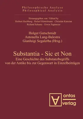 Gutschmidt / Segalerba / Lang-Balestra |  Substantia - Sic et Non | Buch |  Sack Fachmedien