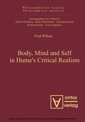 Wilson |  Body, Mind and Self in Hume’s Critical Realism | eBook | Sack Fachmedien