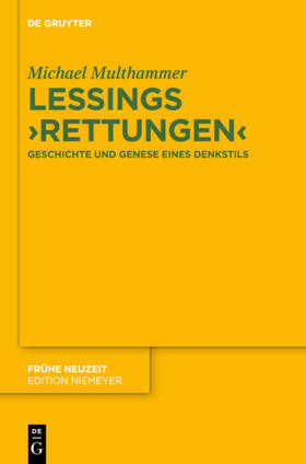 Multhammer |  Lessings 'Rettungen' | Buch |  Sack Fachmedien
