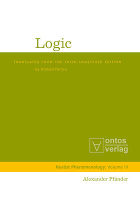 Pfänder |  Logic | Buch |  Sack Fachmedien