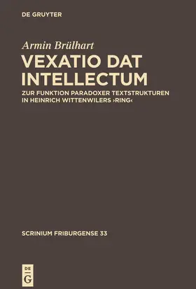 Brülhart |  ,Vexatio dat intellectum' | Buch |  Sack Fachmedien