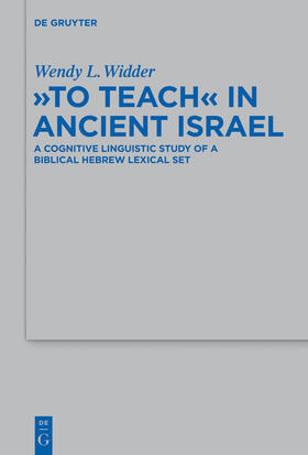 Widder |  "To Teach" in Ancient Israel | Buch |  Sack Fachmedien