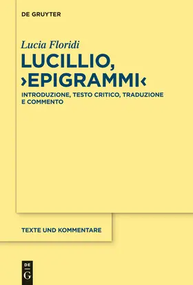 Floridi |  Lucillio, "Epigrammi" | Buch |  Sack Fachmedien