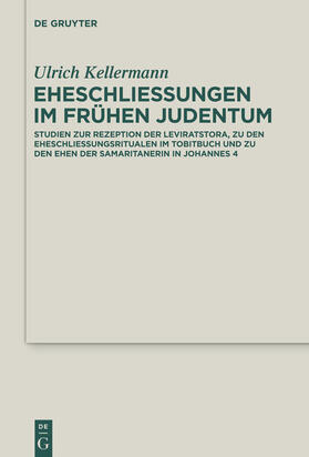 Kellermann |  Eheschließungen im frühen Judentum | Buch |  Sack Fachmedien