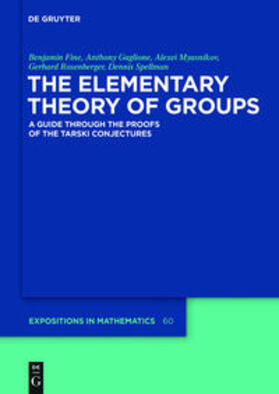 Fine / Gaglione / Myasnikov |  The Elementary Theory of Groups | Buch |  Sack Fachmedien