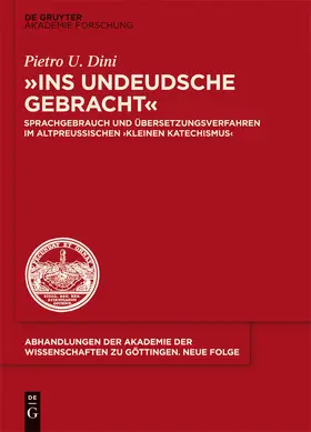 Dini |  "ins undeudsche gebracht" | Buch |  Sack Fachmedien