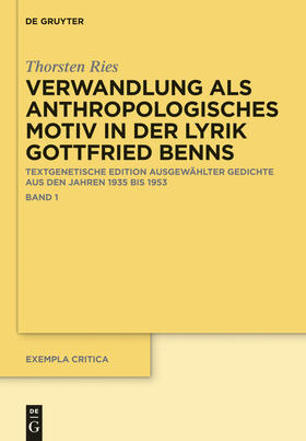 Ries |  Verwandlung als anthropologisches Motiv in der Lyrik Gottfried Benns | Buch |  Sack Fachmedien