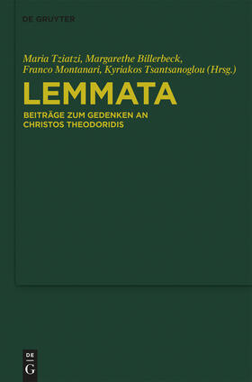 Tziatzi / Tsantsanoglou / Billerbeck |  Lemmata | Buch |  Sack Fachmedien