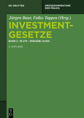 Baur / Tappen |  Investmentgesetz (InvG). Bd.2 | Buch |  Sack Fachmedien