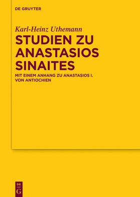 Uthemann |  Studien zu Anastasios Sinaites | eBook | Sack Fachmedien