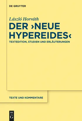 Horváth |  Der "Neue Hypereides" | Buch |  Sack Fachmedien