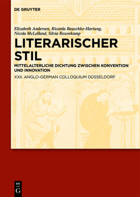 Andersen / Bauschke-Hartung / Reuvekamp |  Literarischer Stil | eBook | Sack Fachmedien