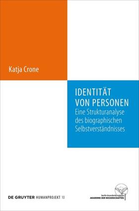 Crone |  Identität von Personen | eBook | Sack Fachmedien