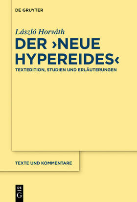 Horváth |  Der "Neue Hypereides" | eBook | Sack Fachmedien
