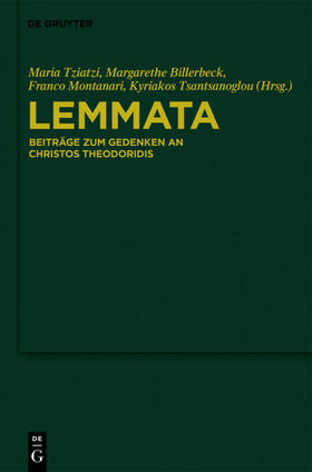 Tziatzi / Billerbeck / Montanari |  Lemmata | eBook | Sack Fachmedien