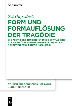 Ghyselinck |  Form und Formauflösung der Tragödie | eBook | Sack Fachmedien