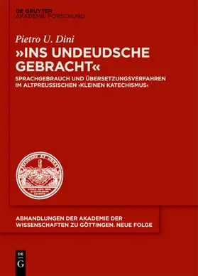 Dini |  "ins undeudsche gebracht" | eBook | Sack Fachmedien