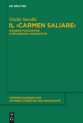 Sarullo |  Il "Carmen Saliare" | Buch |  Sack Fachmedien