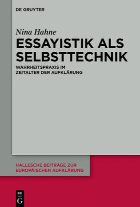 Hahne |  Essayistik als Selbsttechnik | eBook | Sack Fachmedien