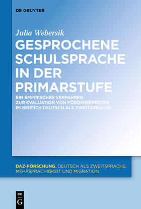 Webersik |  Gesprochene Schulsprache in der Primarstufe | eBook | Sack Fachmedien