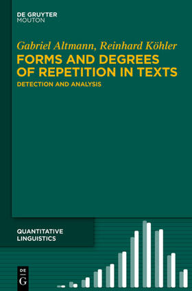 Altmann / Köhler |  Forms and Degrees of Repetition in Texts | eBook | Sack Fachmedien