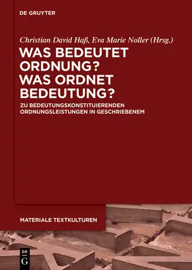 Haß / Noller |  Was bedeutet Ordnung - was ordnet Bedeutung? | Buch |  Sack Fachmedien