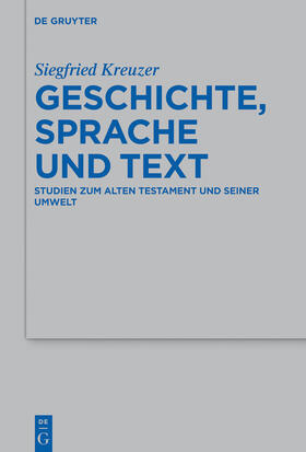 Kreuzer |  Geschichte, Sprache und Text | eBook | Sack Fachmedien