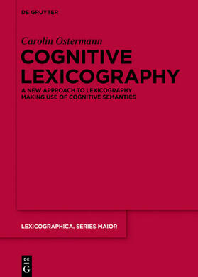 Ostermann |  Cognitive Lexicography | eBook | Sack Fachmedien