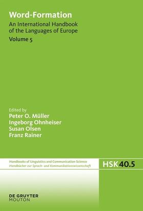 Müller / Ohnheiser / Olsen |  Word-Formation | eBook | Sack Fachmedien