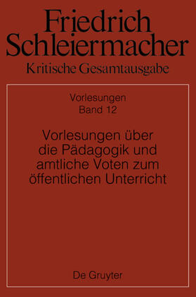 Beljan / Ehrhardt / Meier |  Vorlesungen über die Pädagogik und amtliche Voten zum öffentlichen Unterricht | eBook | Sack Fachmedien