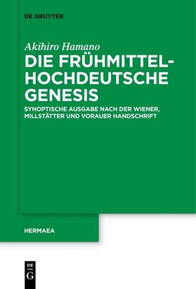 Hamano |  Die frühmittelhochdeutsche Genesis | eBook | Sack Fachmedien