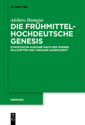 Hamano |  Die frühmittelhochdeutsche Genesis | Buch |  Sack Fachmedien
