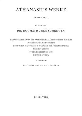 Savvidis / Wyrwa |  Werke, Lfg 5, Epistulae Dogmaticae Minores | Buch |  Sack Fachmedien