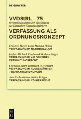 Mayer / et al. / Heinig |  Verfassung als Ordnungskonzept | Buch |  Sack Fachmedien